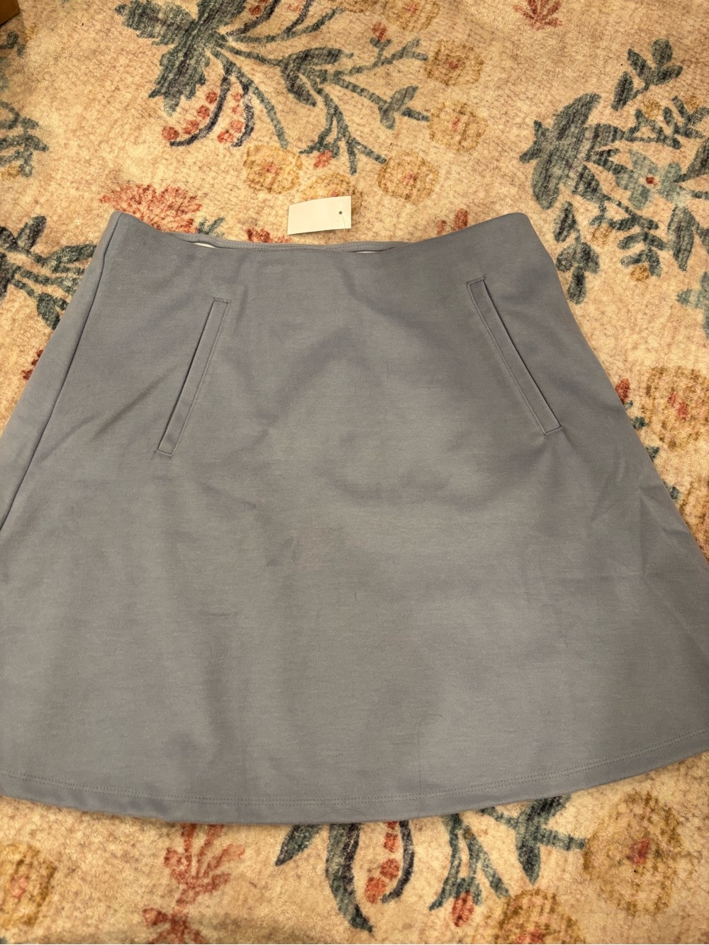 LOFT Dusty Blue A-Line Skirt